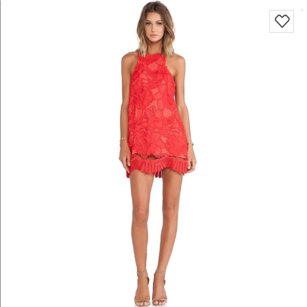 Lovers and friends coral dress
